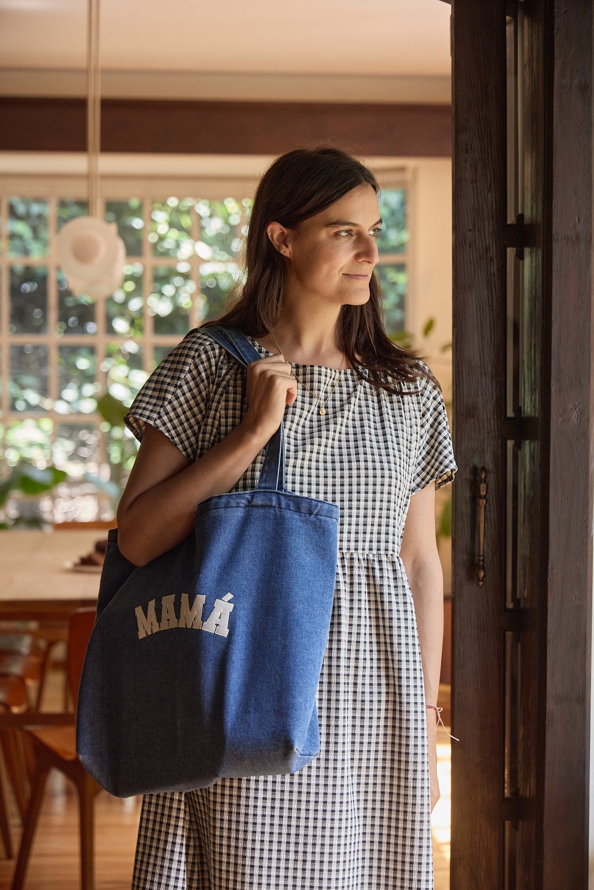Tote denim mamá