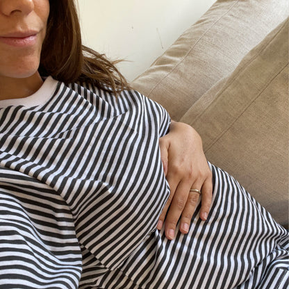 rayas azul y blanco BOTONES - última pieza