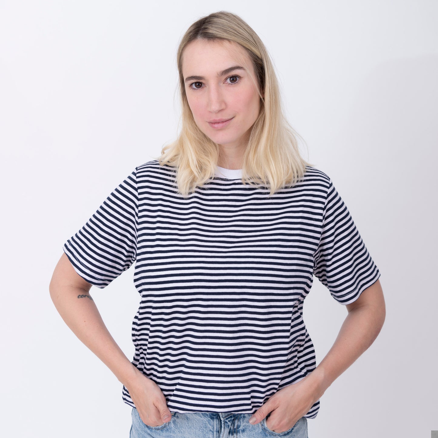 Rayas azul y blanco