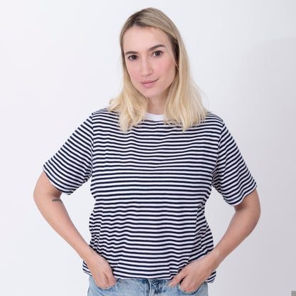 Rayas azul y blanco